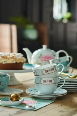 Tasse & Untertasse|Pip Studio Blushing Birds Set/2 Cappuccino Tassen & Untertassen Weis