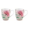 Porzellan Sets|Pip Studio Blushing Birds Set/2 Tassen Gross Khaki