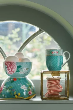 Kaffeetassen|Pip Studio Blushing Birds Set/2 Tassen Klein Blau