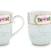 Kaffeetassen|Pip Studio Blushing Birds Set/2 Tassen Klein Weis