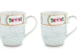 Kaffeetassen|Pip Studio Blushing Birds Set/2 Tassen Klein Weis