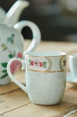 Kaffeetassen|Pip Studio Blushing Birds Set/2 Tassen Klein Weis