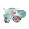 Porzellan Sets|Pip Studio Blushing Birds Tee Set/4 Blau