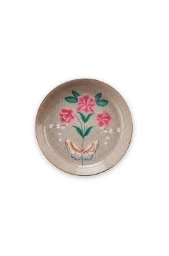 Teebeutelablage|Pip Studio Blushing Birds Teebeutelablage 9 Cm Khaki
