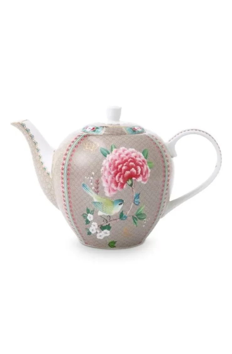 Teekannen|Pip Studio Blushing Birds Teekanne Gross Khaki