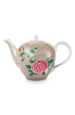 Teekannen|Pip Studio Blushing Birds Teekanne Klein Khaki