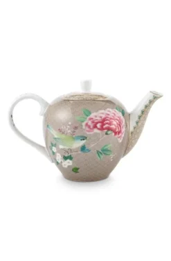 Teekannen|Pip Studio Blushing Birds Teekanne Klein Khaki