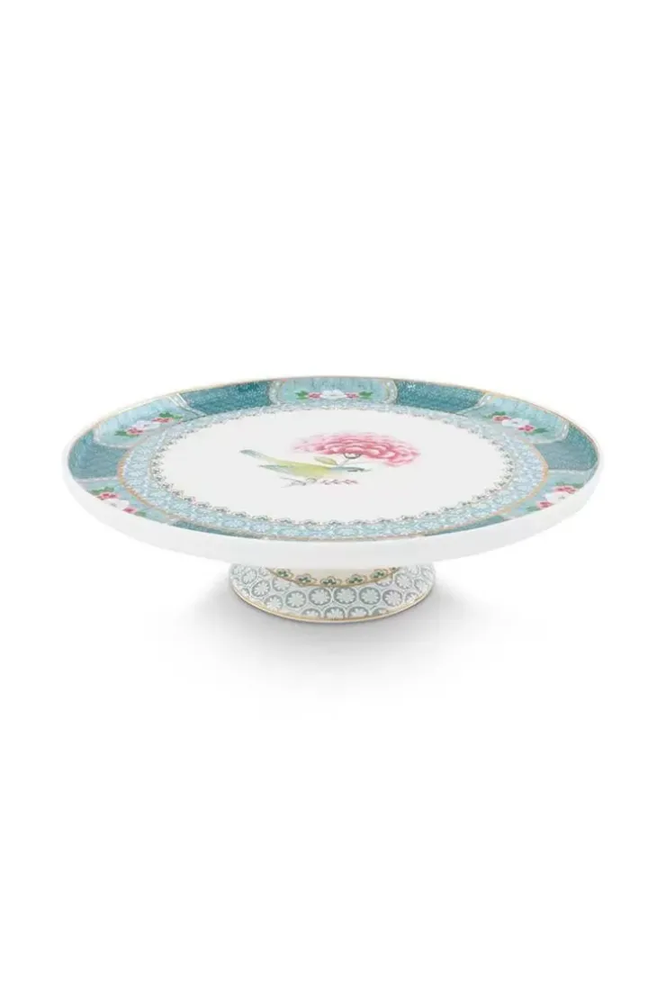 Tortenteller|Pip Studio Blushing Birds Tortenteller Klein 21Cm Blau