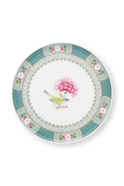 Tortenteller|Pip Studio Blushing Birds Tortenteller Klein 21Cm Blau