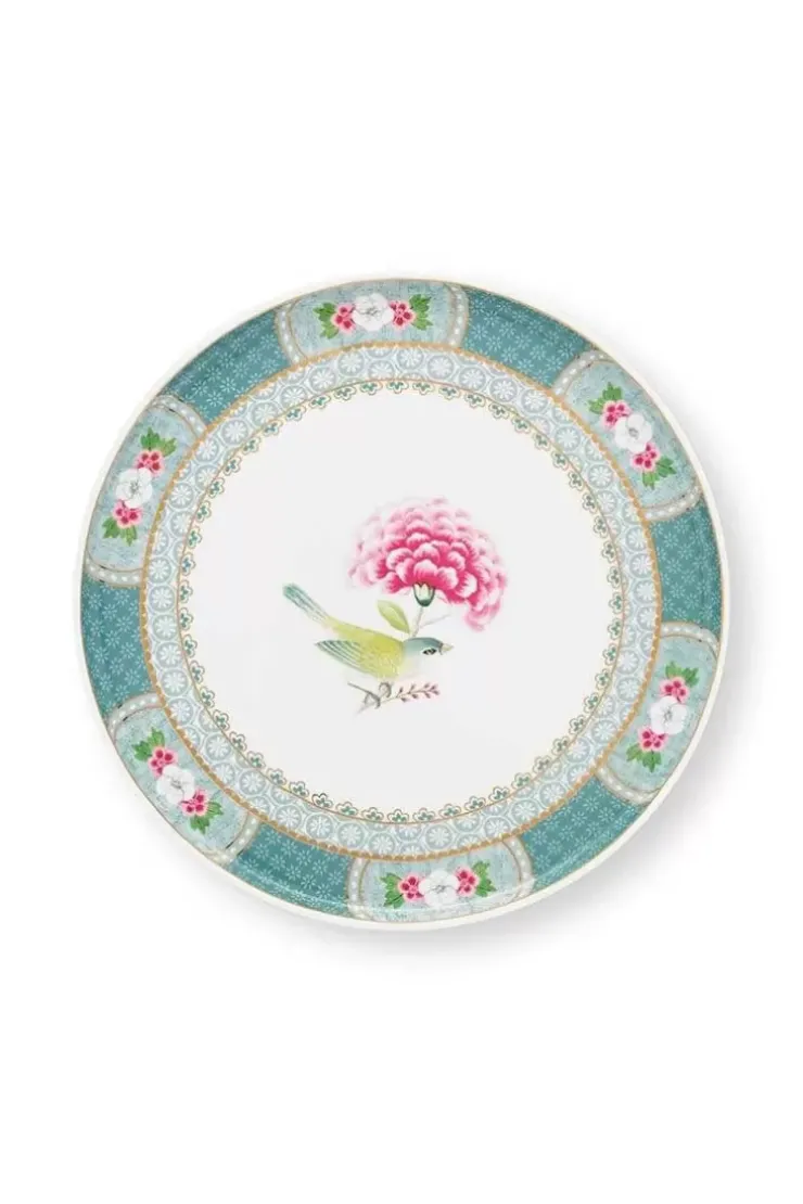 Tortenteller|Pip Studio Blushing Birds Tortenteller Klein 21Cm Blau
