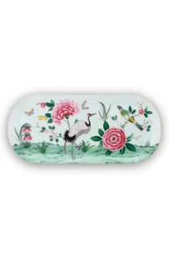 Tortenteller|Pip Studio Blushing Birds Tortenteller Rechteckig Weis