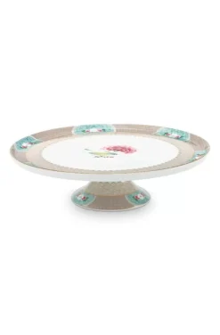 Tortenteller|Pip Studio Blushing Birds Tortenteller Gross Khaki