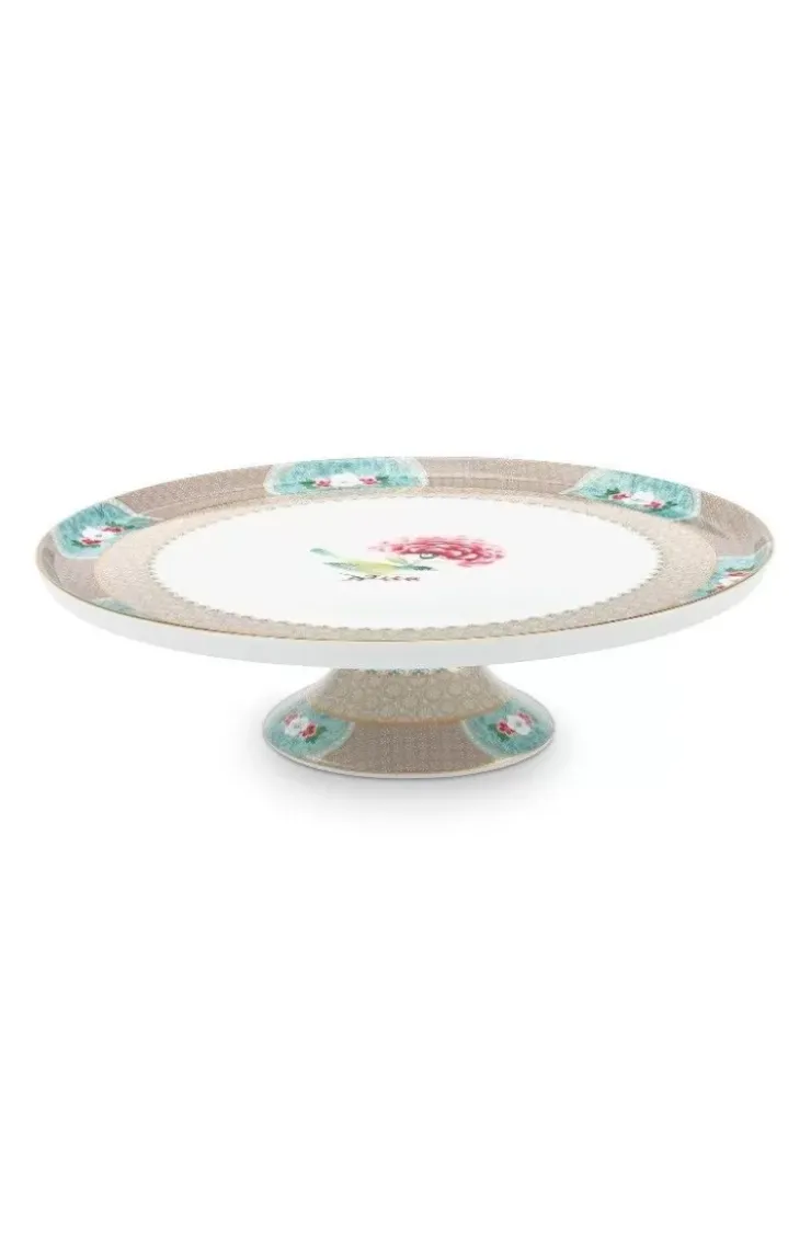 Tortenteller|Pip Studio Blushing Birds Tortenteller Gross Khaki
