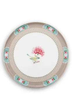 Tortenteller|Pip Studio Blushing Birds Tortenteller Gross Khaki
