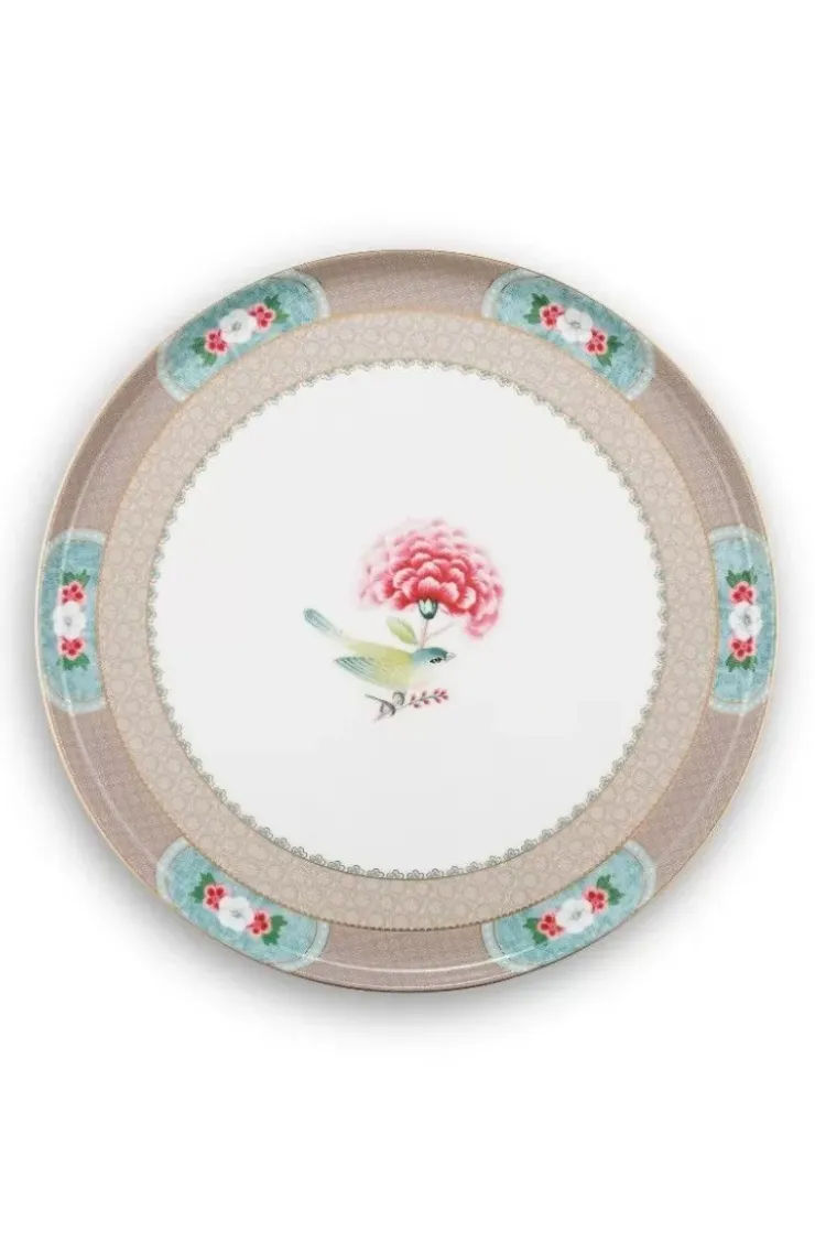 Tortenteller|Pip Studio Blushing Birds Tortenteller Gross Khaki