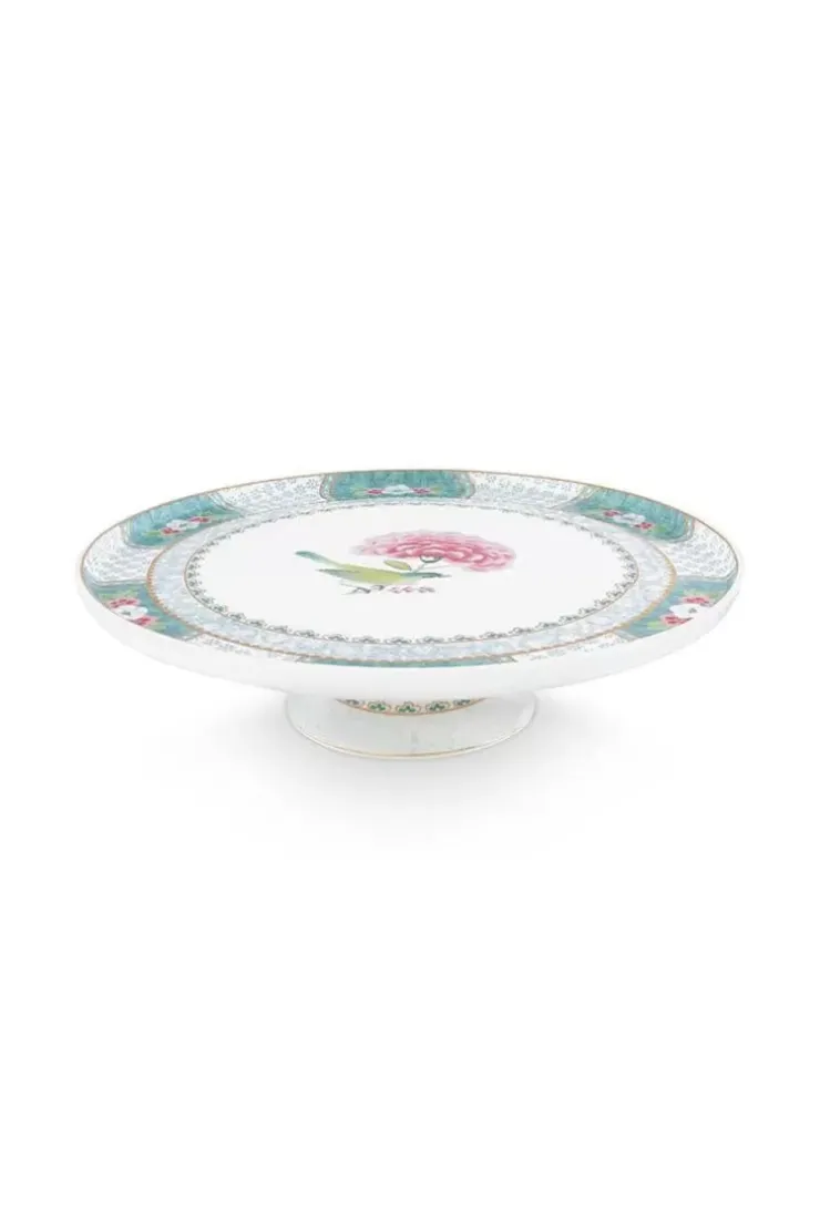 Tortenteller|Pip Studio Blushing Birds Tortenteller Klein 21Cm Weis