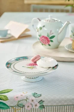 Tortenteller|Pip Studio Blushing Birds Tortenteller Klein 21Cm Weis