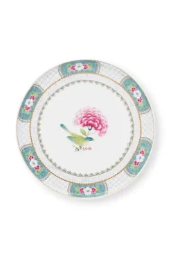 Tortenteller|Pip Studio Blushing Birds Tortenteller Klein 21Cm Weis