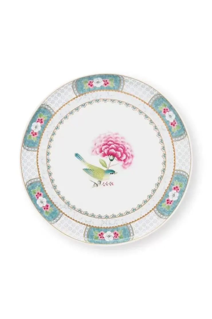 Tortenteller|Pip Studio Blushing Birds Tortenteller Klein 21Cm Weis