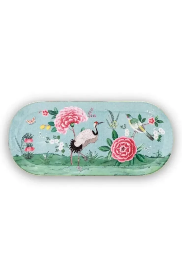 Tortenteller|Pip Studio Blushing Birds Tortenteller Rechteckig Blau