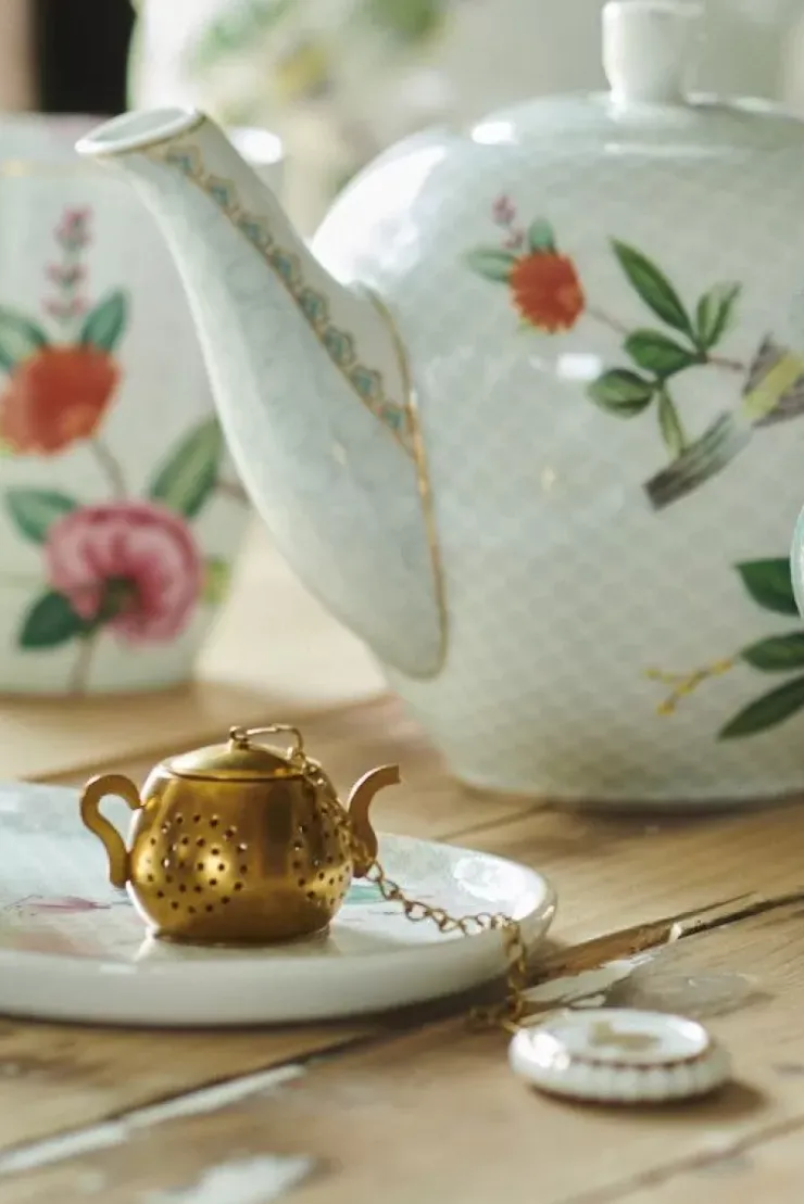 Tortenteller|Pip Studio Blushing Birds Zucker- Und Milchschale Weis