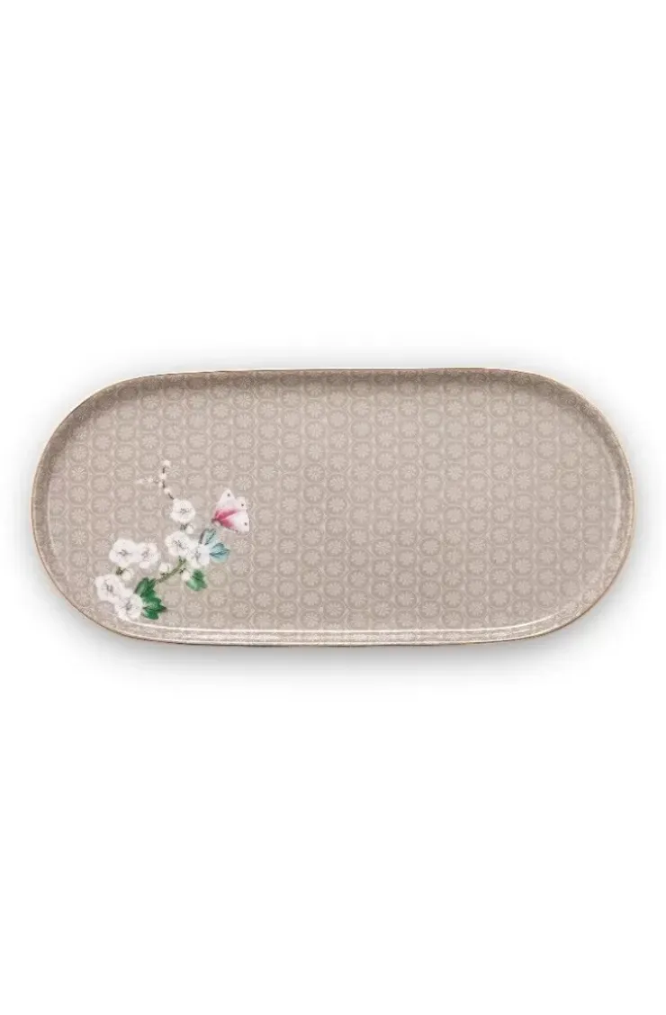 Tortenteller|Pip Studio Blushing Birds Zucker- Und Milchschale Khaki