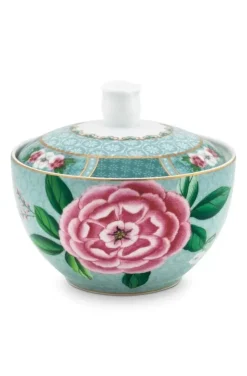 Zuckerdose|Pip Studio Blushing Birds Zuckerdose Blau