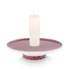 Kerzenhalter|Pip Studio Cross Stitch Kerze Schale 14Cm Rosa