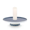 Kerzenhalter|Pip Studio Cross Stitch Kerze Schale 14Cm Blau