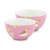 Schalen|Pip Studio Early Bird Set/2 Schalen 15 Cm Rosa