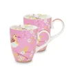 Teetassen|Pip Studio Early Bird Set/2 Tassen Gross Chinese Rose Rosa