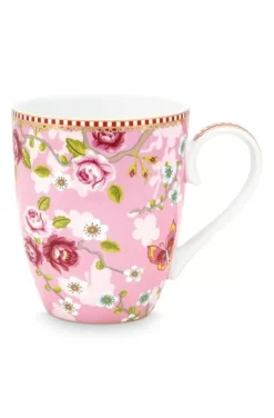 Teetassen|Pip Studio Early Bird Tasse Gross Chinese Rose Rosa
