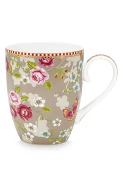 Teetassen|Pip Studio Early Bird Tasse Gross Chinese Rose Khaki