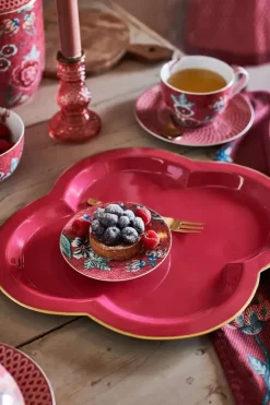 Schale Und Tabletts|Pip Studio Fancy Schale Gross Dunkel Rosa