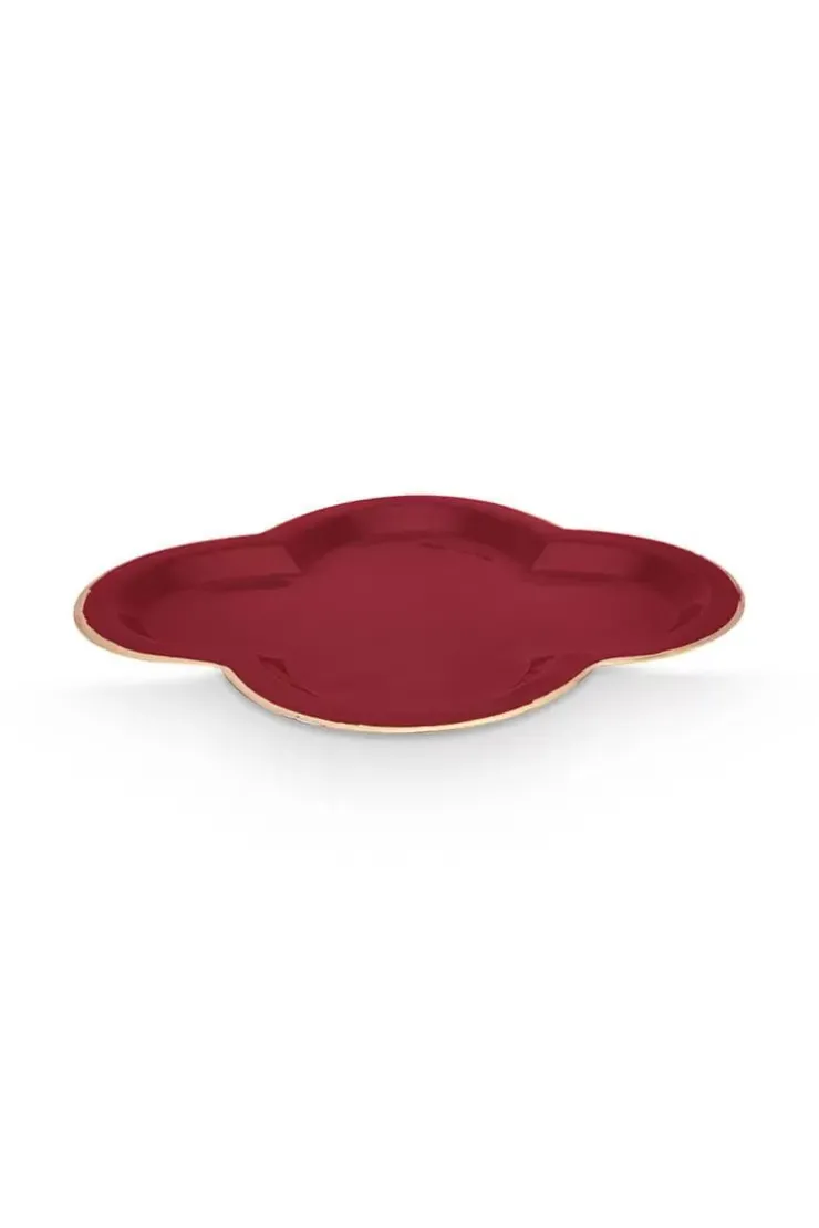 Schale Und Tabletts|Pip Studio Fancy Schale Gross Dunkel Rosa