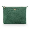 Necessaire|Pip Studio Flaches Necessaire Gross Samt Quiltey Days Grun