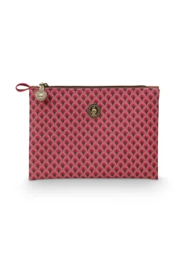 Necessaire|Pip Studio Flaches Necessaire Klein Kyoto Festival/Suki Dunkel Rosa