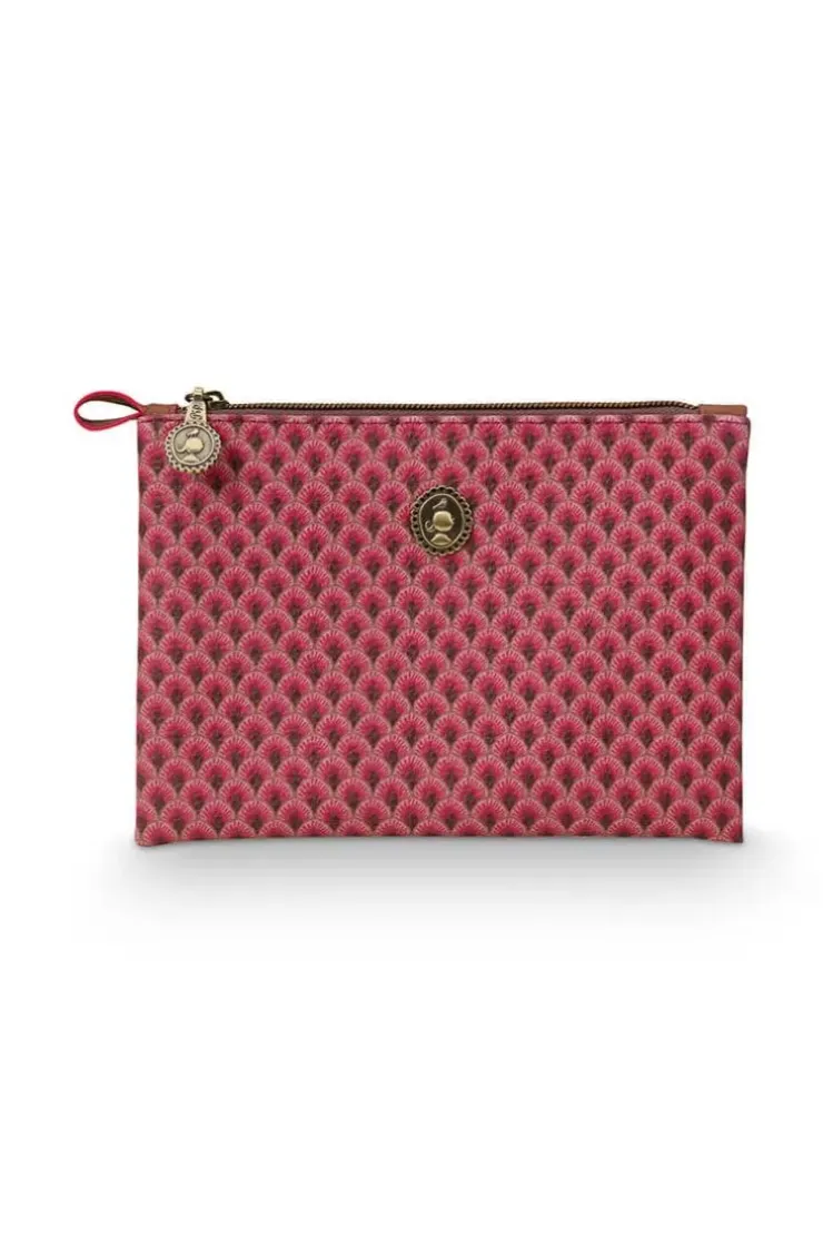 Necessaire|Pip Studio Flaches Necessaire Klein Kyoto Festival/Suki Dunkel Rosa
