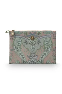 Necessaire|Pip Studio Flaches Necessaire Medium Kyoto Festival Grun
