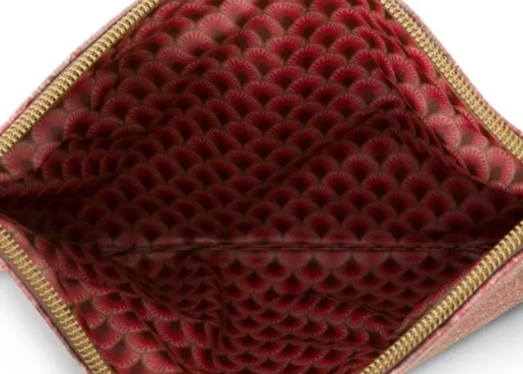 Necessaire|Pip Studio Flaches Necessaire Medium Kyoto Festival Dunkel Rosa