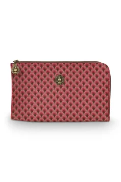 Necessaire|Pip Studio Flaches Necessaire Reisverschluss Suki Rosa