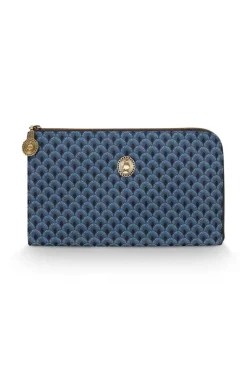 Necessaire|Pip Studio Flaches Necessaire Reisverschluss Suki Blau