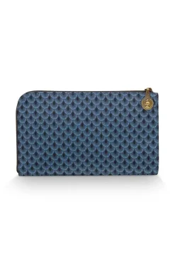 Necessaire|Pip Studio Flaches Necessaire Reisverschluss Suki Blau