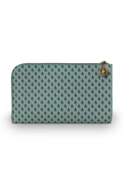 Beautycases|Pip Studio Flaches Necessaire Reisverschluss Suki Grun