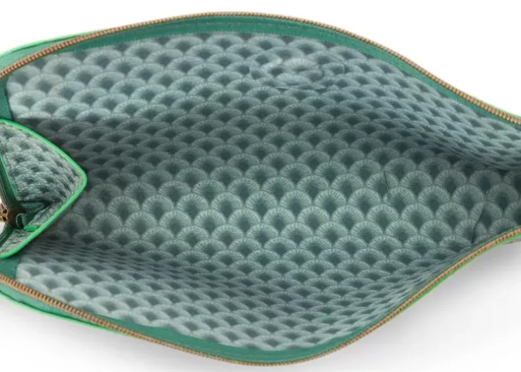 Beautycases|Pip Studio Flaches Necessaire Reisverschluss Suki Grun