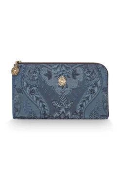 Beautycases|Pip Studio Flaches Necessaire Reisverschluss Kyoto Festival Blau