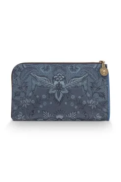 Beautycases|Pip Studio Flaches Necessaire Reisverschluss Kyoto Festival Blau
