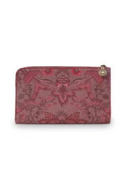 Necessaire|Pip Studio Flaches Necessaire Reisverschluss Kyoto Festival Dunkel Rosa