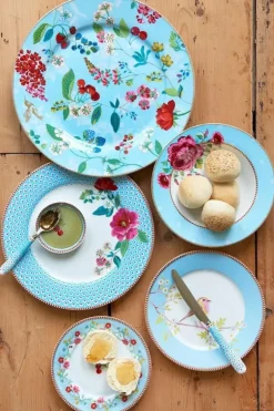 Frühstücksteller|Pip Studio Floral Frühstücksteller Early Bird 21 Cm Blau