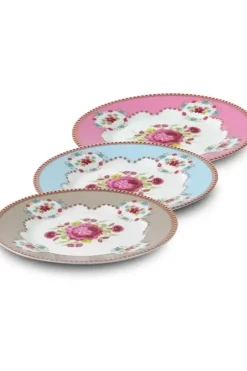Gebäckteller|Pip Studio Floral Gebäckteller 17 Cm Khaki